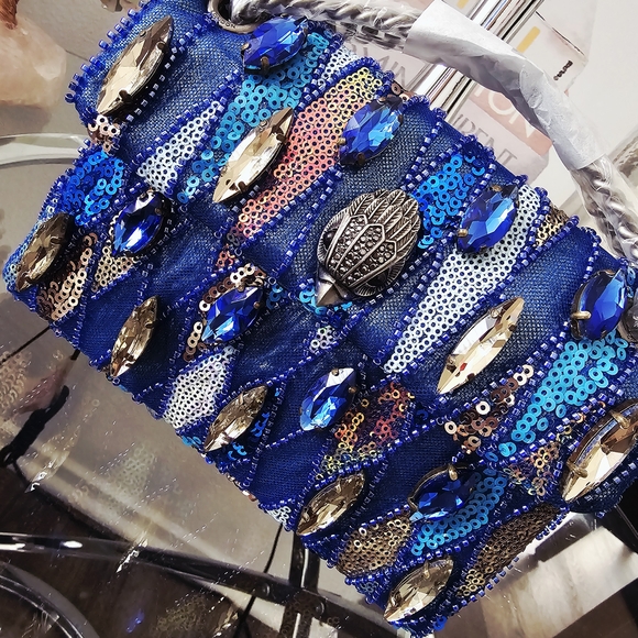 Kurt Geiger Multicolor Sequin Clutch - Picture 2 of 11